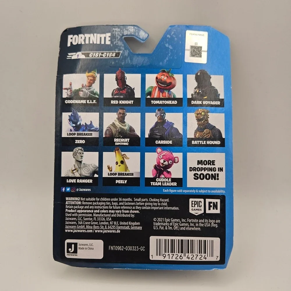 Fortnite Legendary Micro Series Lot of 4 Red Knight Zoey Love Ranger Spitfire